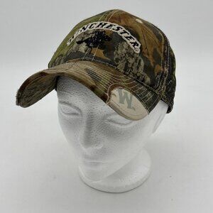 Winchester Camouflage Outdoor Cap Mesh Strap Back Trucker Hat Camo One Size